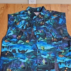 RSVLTS Scooby-Doo Graphic Shirt with Blue and Green Accents